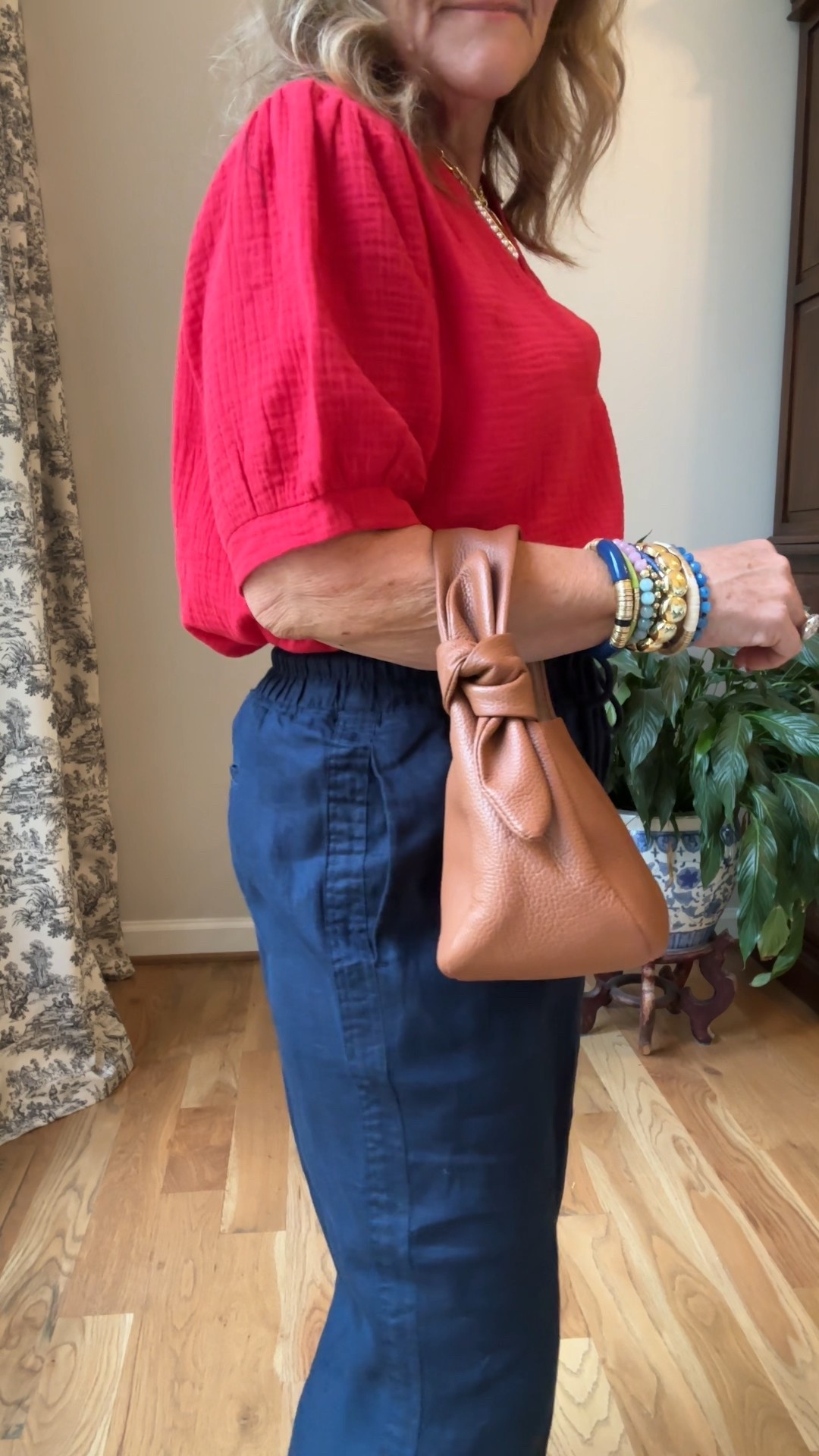 Avara 15% off code NANETTE15 
Red Tammy top size medium Sandals tts
Quince navy linen size medium inseam 28

Red white blue caramel brown cognac purse 

#LTKOver40 #LTKWatchNow #LTKItBag