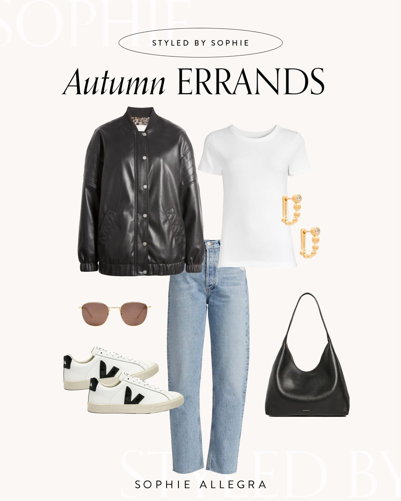 What to wear to autumn errands 🍂 fall style, casual outfit idea, chic style, leather jacket outfit idea

#LTKstyletip
