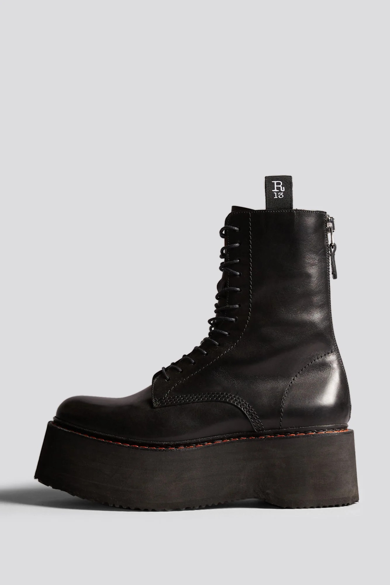 Double Stack Boot - Black - R13 Combat Boots | R13
