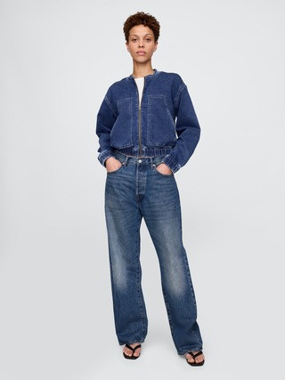 Knit Denim Bomber Jacket | Gap (US)
