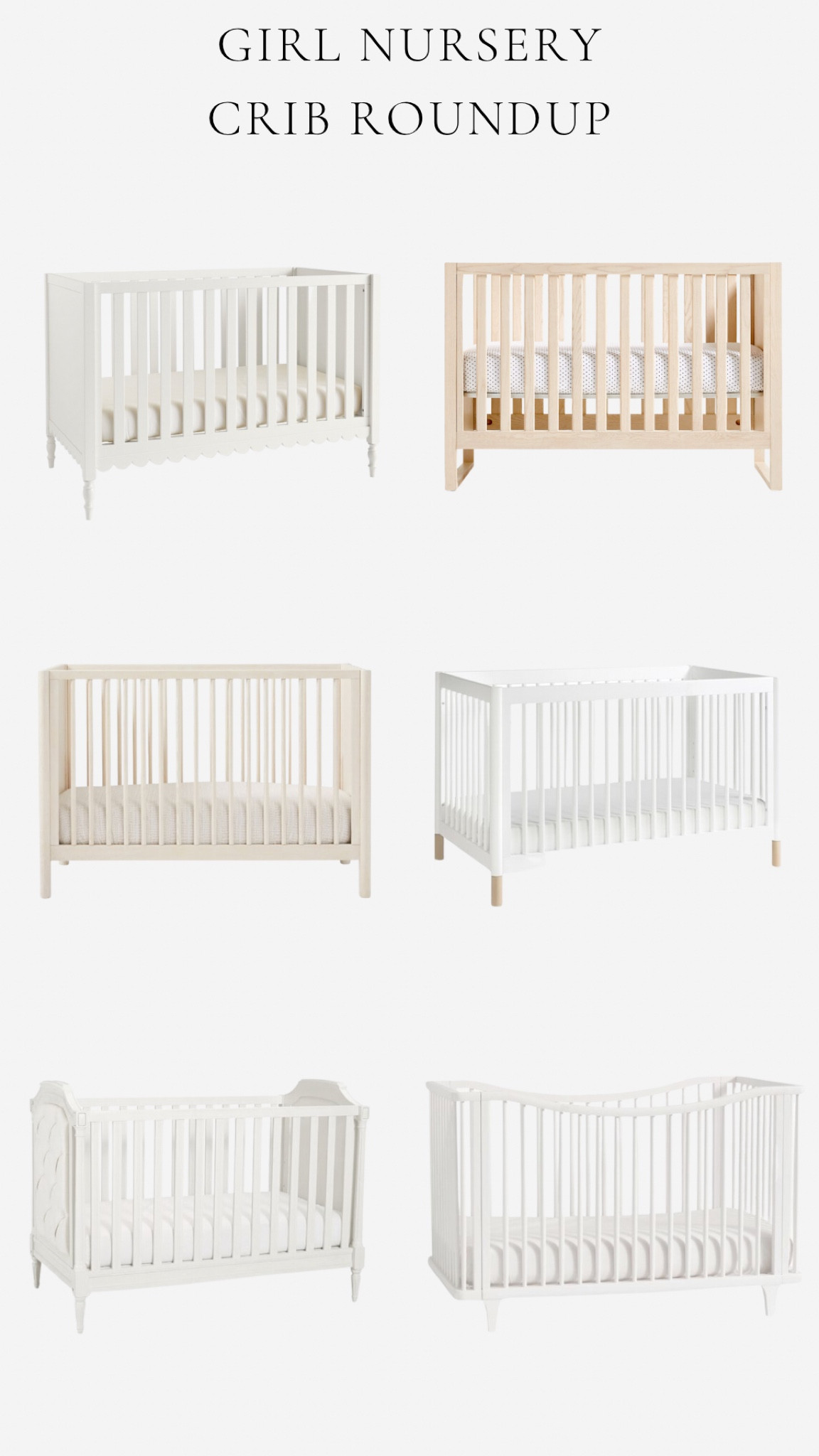 Nursery design. Cribs. Neutral cribs. Girl nursery. Pottery Barn Kids. Nursery inspo. Nursery furniture. 

#LTKbaby #LTKhome