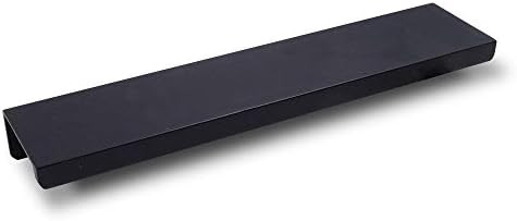 8-Pack Cabinets Drawers Edge Pulls - 6" Overall Length, Black, Concealed Tab Pulls for Kitchen Ga... | Amazon (US)