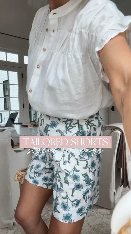 Here are several ways to style these tailored shorts! Wearing size 00 in them - I would size down one! Wearing XS/0 in everything else!

Loverly Grey, spring outfit ideas, tailored shorts 

#LTKstyletip #LTKSeasonal