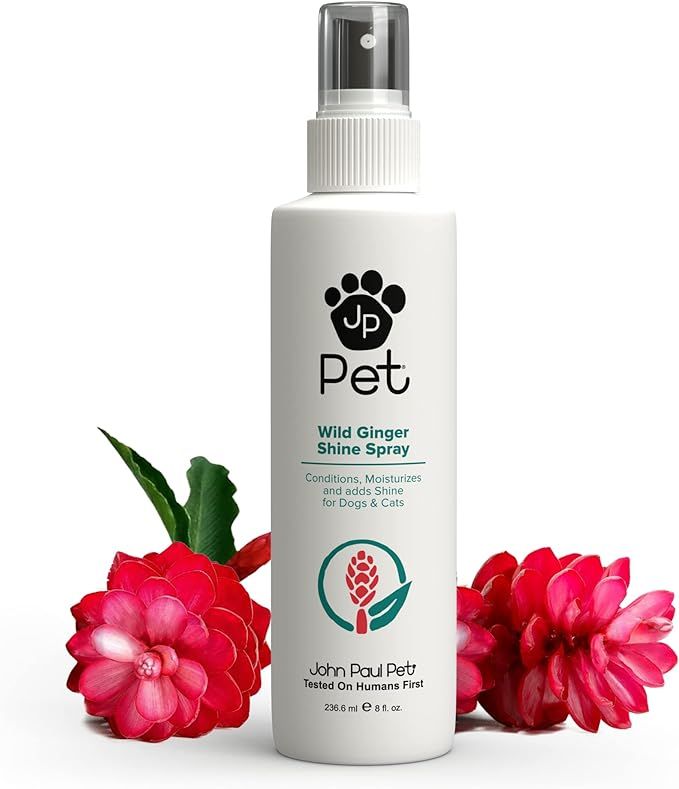 John Paul Pet Wild Ginger Shine Spray for Dogs and Cats, Soothes Conditions Moisturizes and Revit... | Amazon (US)