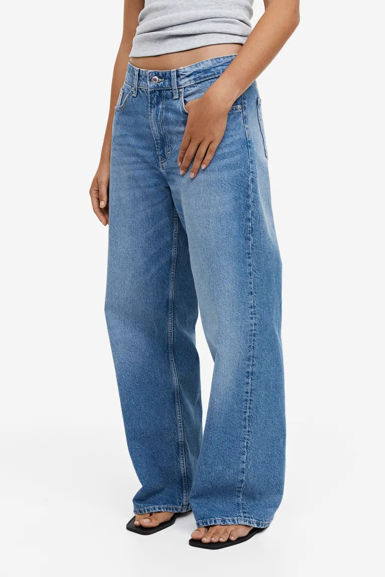 90s Baggy Regular Jeans - Denim blue - Ladies | H&M GB | H&M (UK, MY, IN, SG, PH, TW, HK)