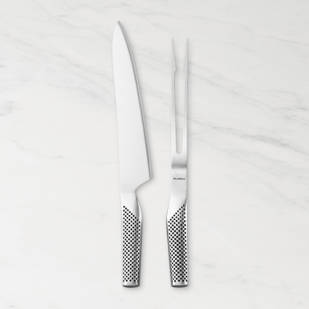 Global Classic Carving Knife & Meat Fork Set | Williams-Sonoma