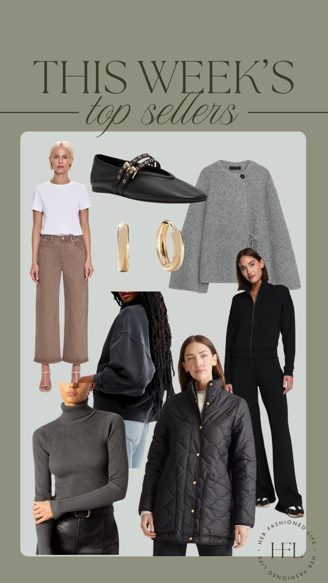 This week’s Top Sellers! 
My Spanx Code: FashionedLifeSpanx 

#Zara #Spanx #Pistola #Quince #Jewelry #Nordstrom #MaryJanes #Sweater #Cardigan #Jacket #Jeans 

#LTKOver40