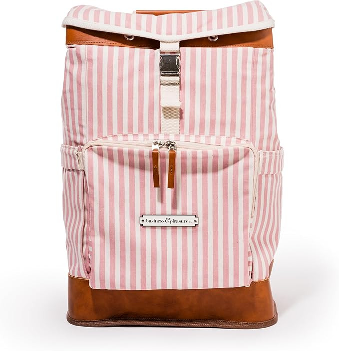 Business & Pleasure Co. Picnic Backpack Cooler - Laurens Pink Stripe | Amazon (US)