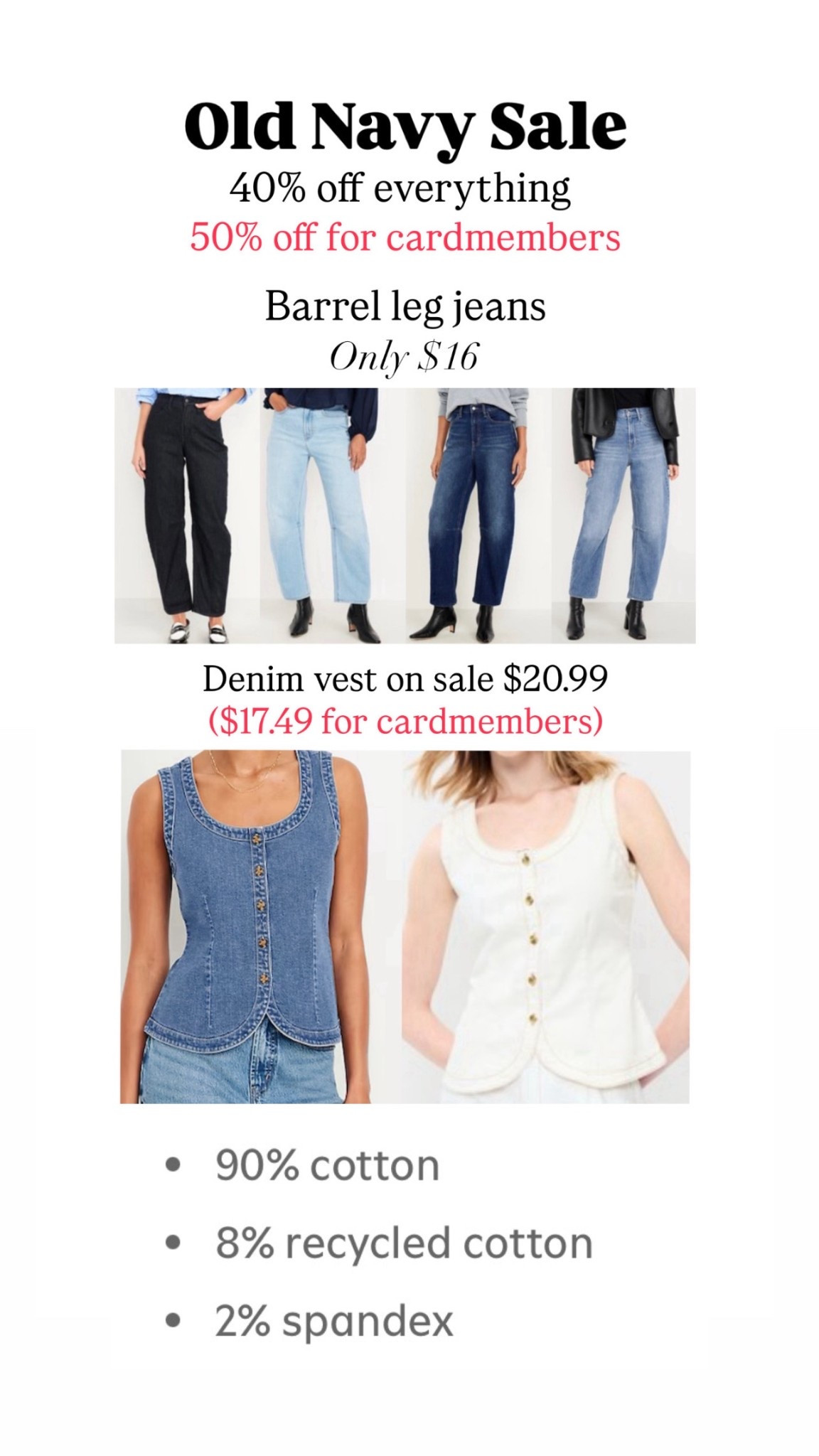 Old Navy sale


#LTKSeasonal #LTKSaleAlert #LTKFindsUnder50