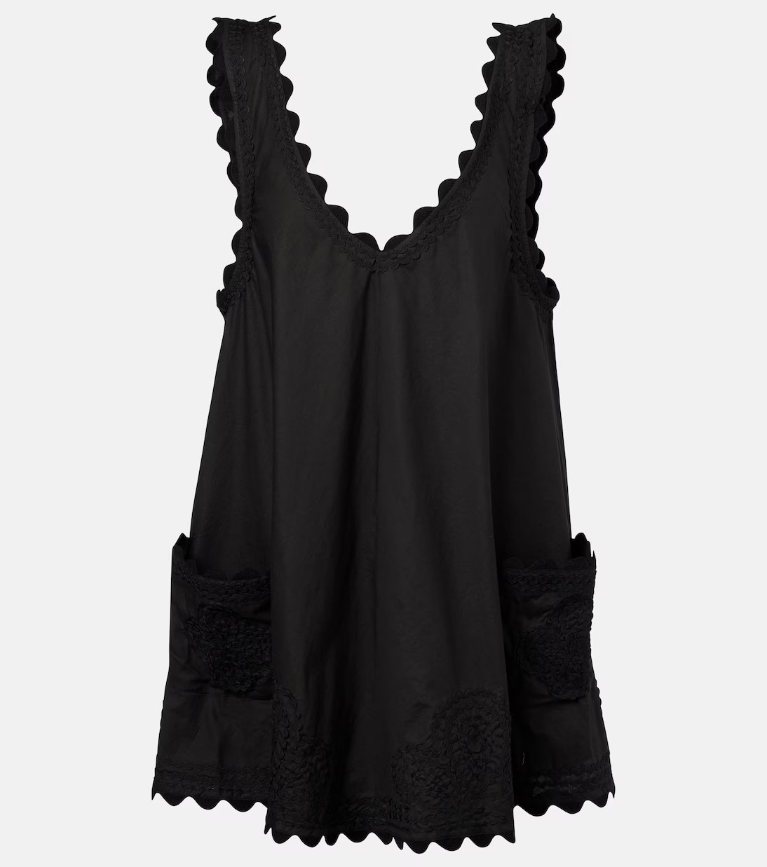 Embroidered cotton poplin minidress | Mytheresa (US/CA)