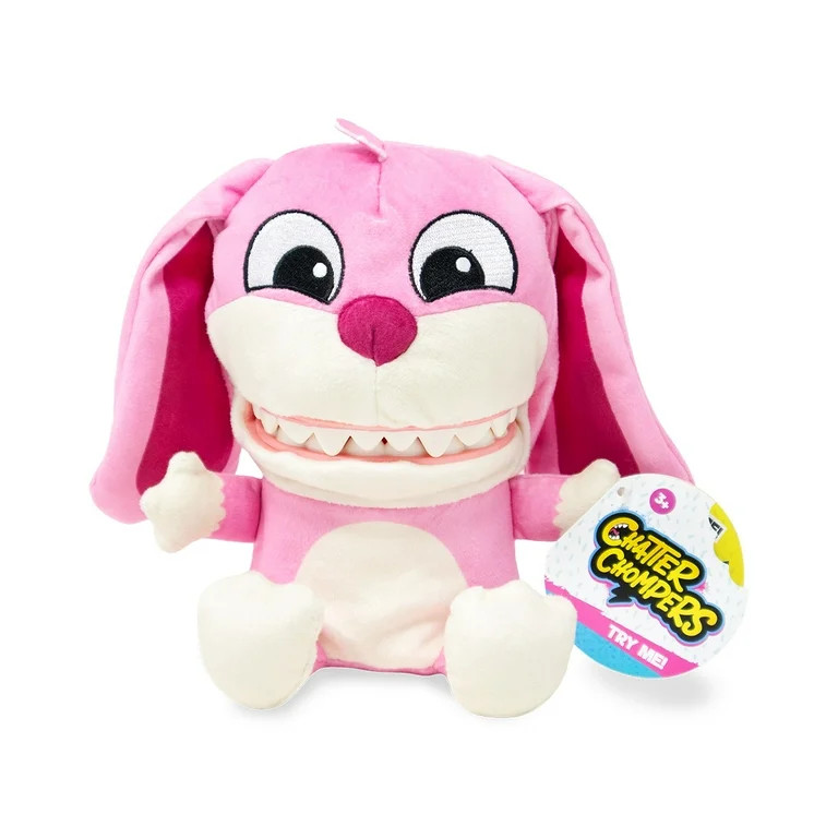 Chatter Chompers Bunny Plush 6.5", Interactive Collectible Toy, Funny Sound Effects, Ages 3+ | Walmart (US)