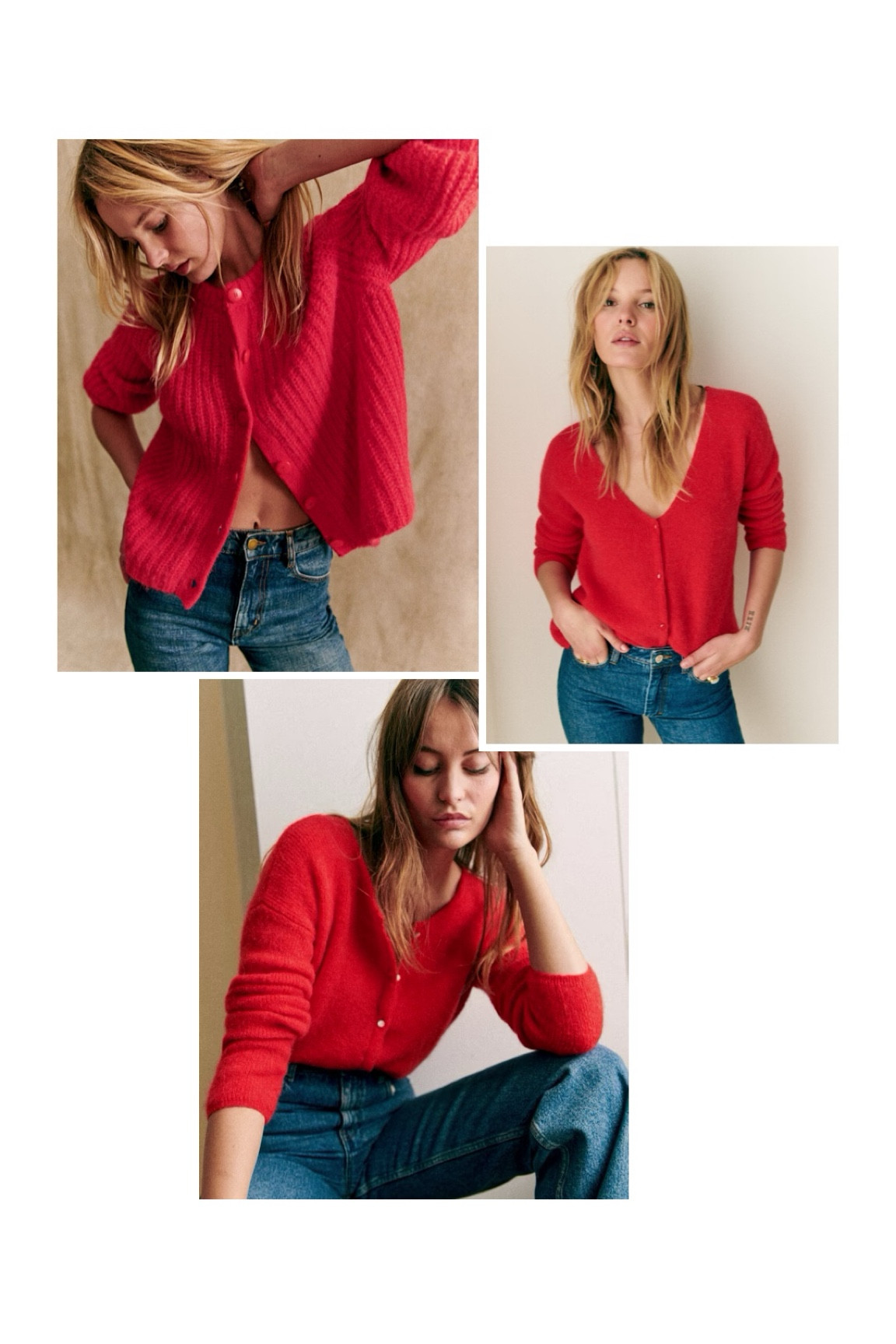 Red knit 
Christmas knitwear 
Christmas jumper 
Red jumper 
Red cardigan 
Festive knit 

#LTKautumn #LTKuk #LTKeurope