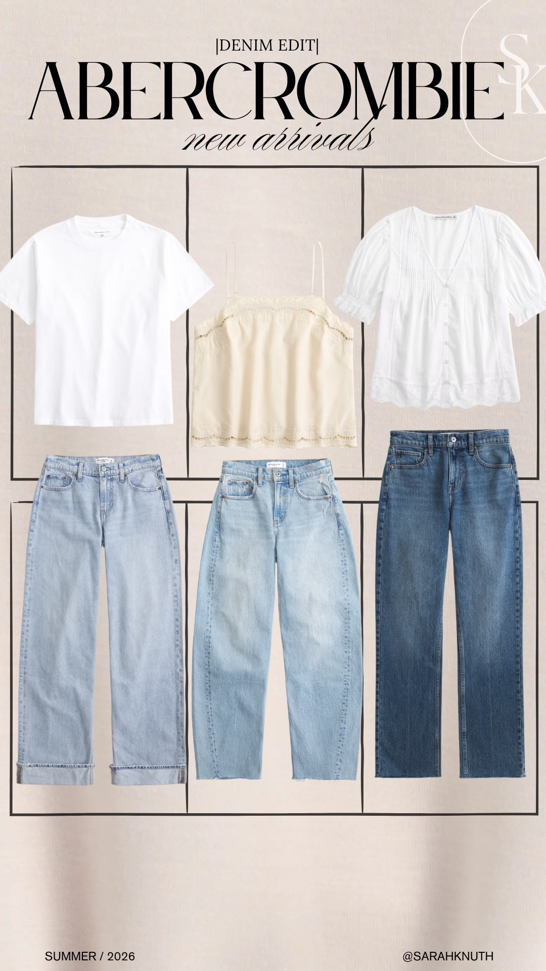 New denim I’m loving from @Abercrombie! I wear a 25 curve love in the jeans and XS in the tops! #AbercrombiePartner

#LTKSaleAlert #LTKootd #LTKWorkwear