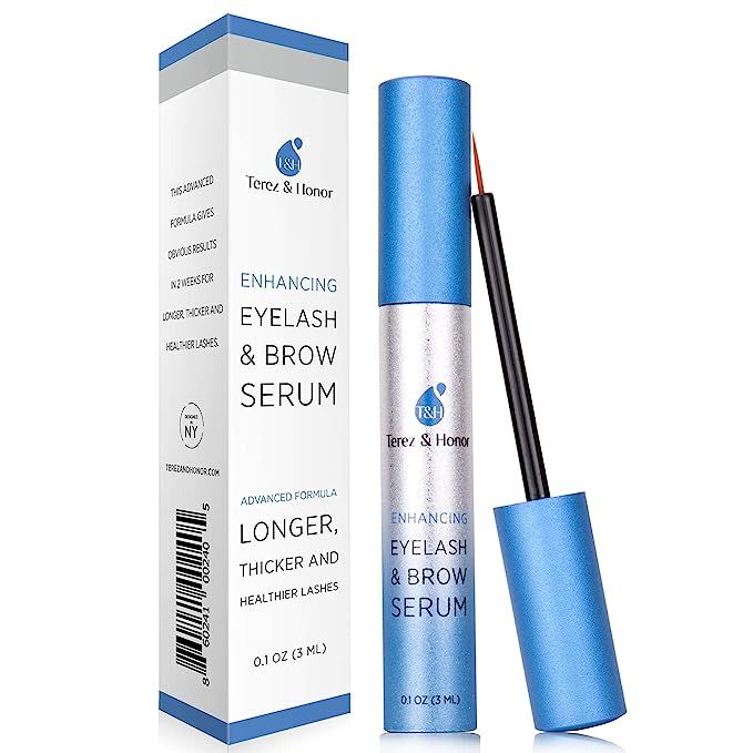 Natural Eyelash Growth Serum and Brow Enhancer to Grow Thicker, Longer Lashes for Long, Luscious ... | Amazon (US)