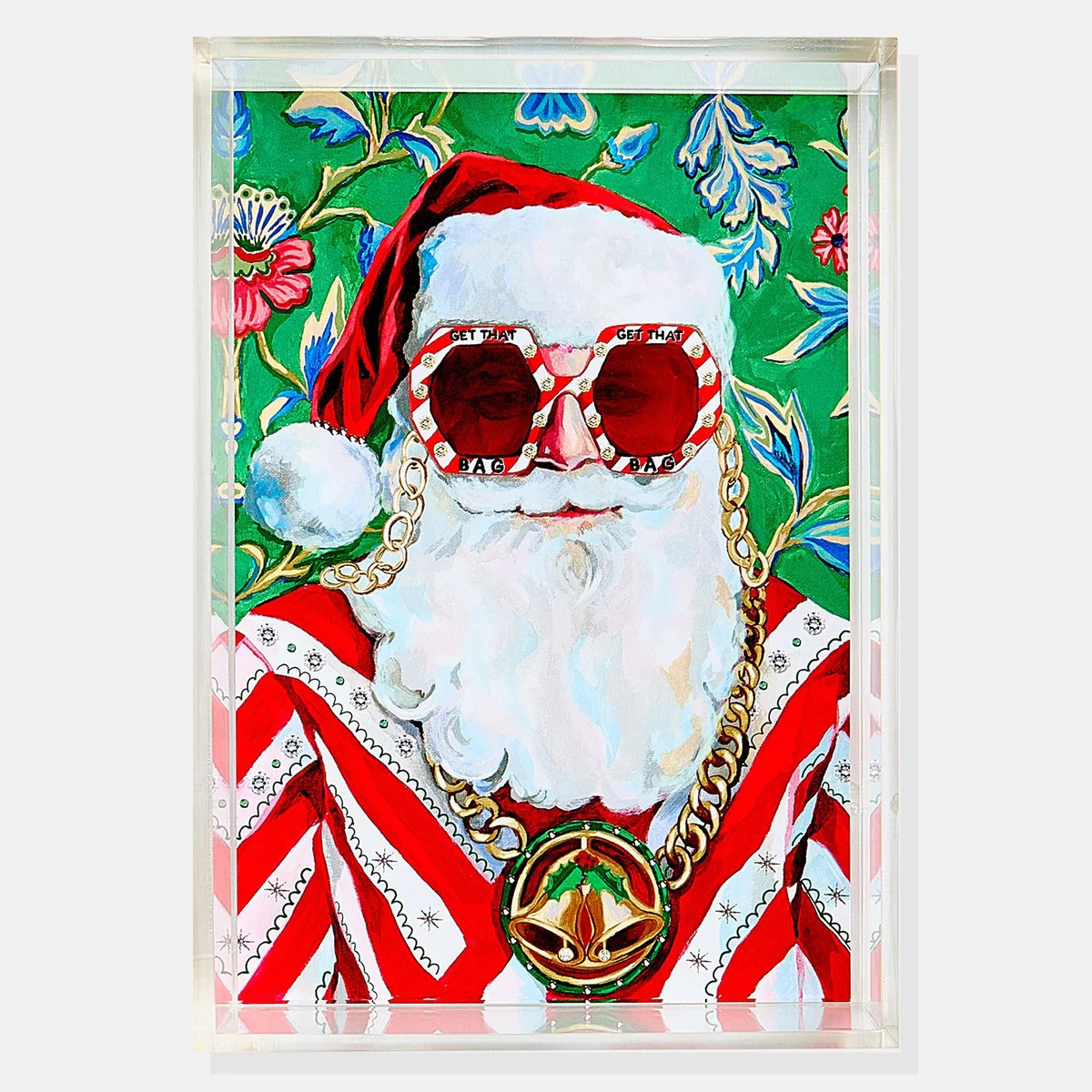 Swanky Santa Small Tray | Tart By Taylor