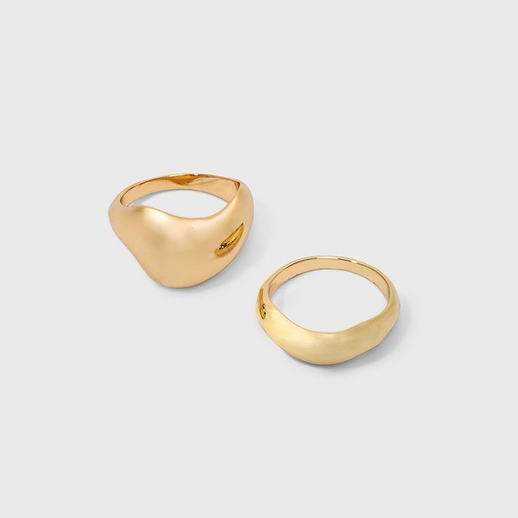 Bold Dome Ring Set - A New Day™ Gold | Target