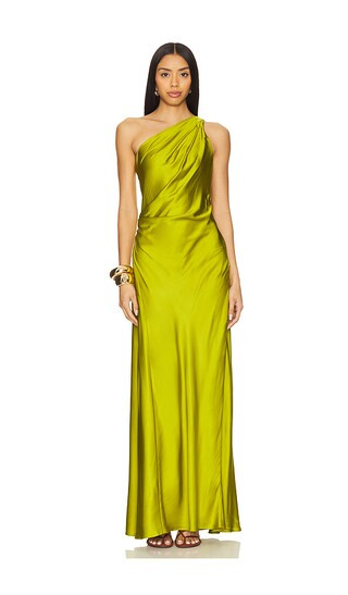 Aster Gown in Green Amber | Revolve Clothing (Global)