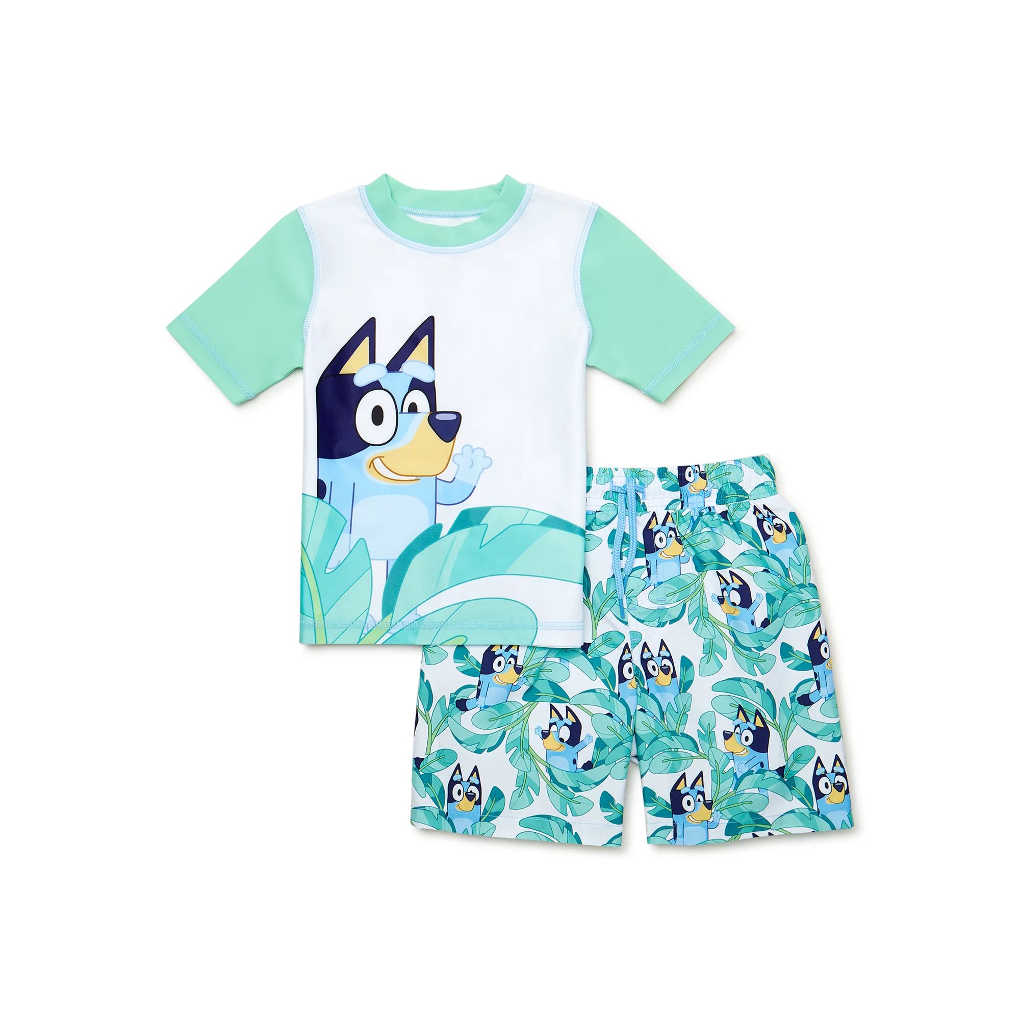 Bluey Toddler Boy Rashguard Swimwear Set, Sizes 2T-5T | Walmart (US)