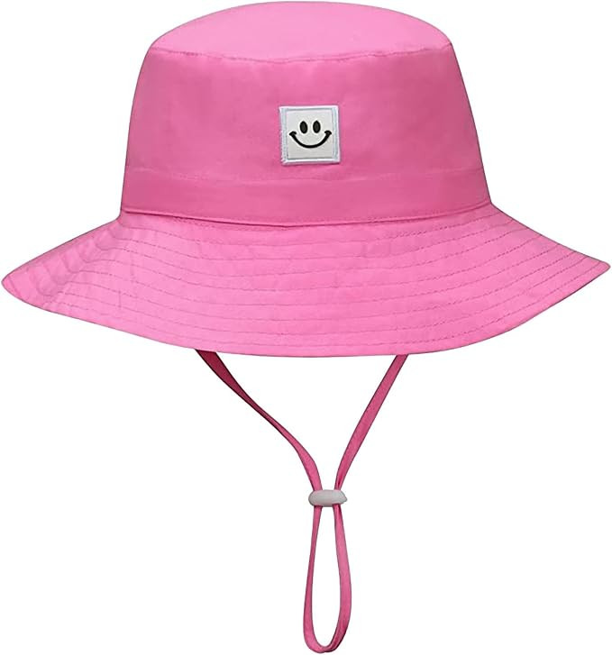 55cube UPF 50+ Baby & Toddler Sun Hat, Wide Brim Infant Bucket Hat for Beach & Outdoors, Adjustab... | Amazon (US)