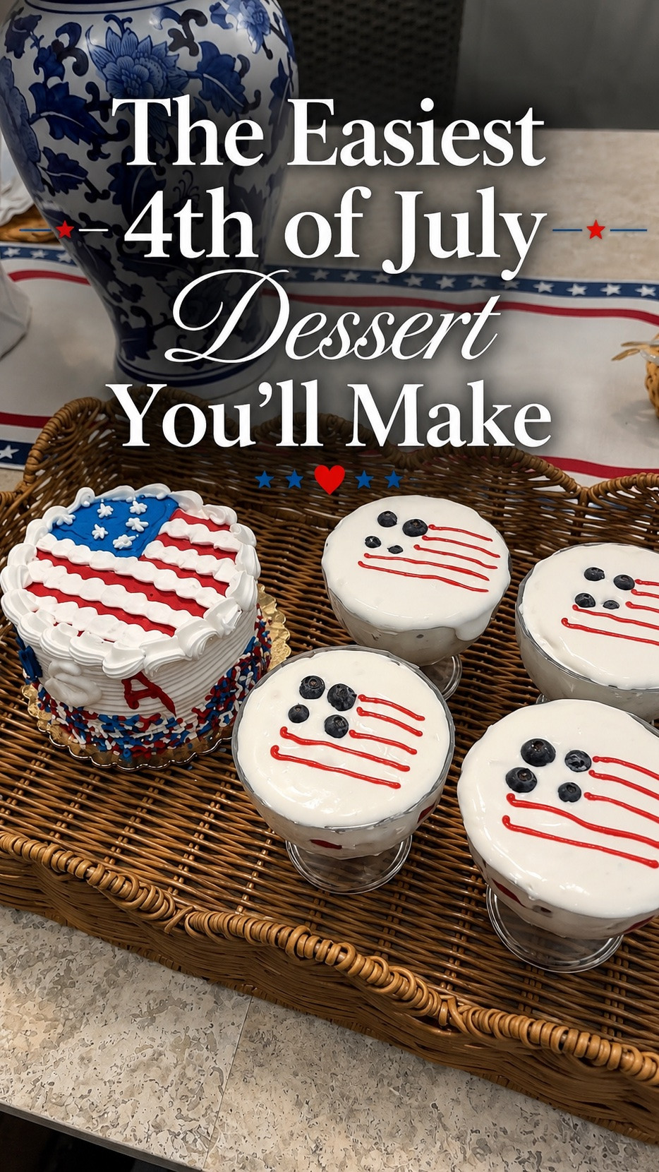 These Fourth of July Dessert Cups are layered with ladyfingers, fluffy whipped topping, fresh strawberries mixed with strawberry glaze, juicy blueberries, and a festive flag design on top. They’re easy to make ahead, beautiful on the table, and perfect for holiday entertaining.

The secret ingredient? The strawberry glaze! 🍓 It gives the strawberries that glossy, bakery-style finish and adds the perfect touch of sweetness. I have everything linked in my showcase.

❤️ Save this idea for your Fourth of July menu!


#FourthOfJulyDessert #PatrioticDessert #SummerEntertaining #RedWhiteAndBlue #HolidayDessert


4th of July dessert, patriotic dessert cups, easy summer dessert, strawberry glaze recipe, Marzetti strawberry glaze, no bake dessert, holiday entertaining, Americana style, summer party dessert, Fourth of July recipe, red white and blue dessert, make ahead dessert, DelReyManor, summer tablescape, patriotic entertaining

#LTKmomlife #LTKSeasonal #LTKfoodie