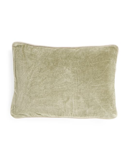 14x20 Cotton Velvet Pillow | TJ Maxx