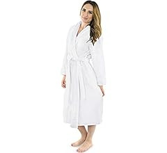 NY Threads Women Fleece Shawl Collar Bathrobe - Plush Long Robe | Amazon (US)