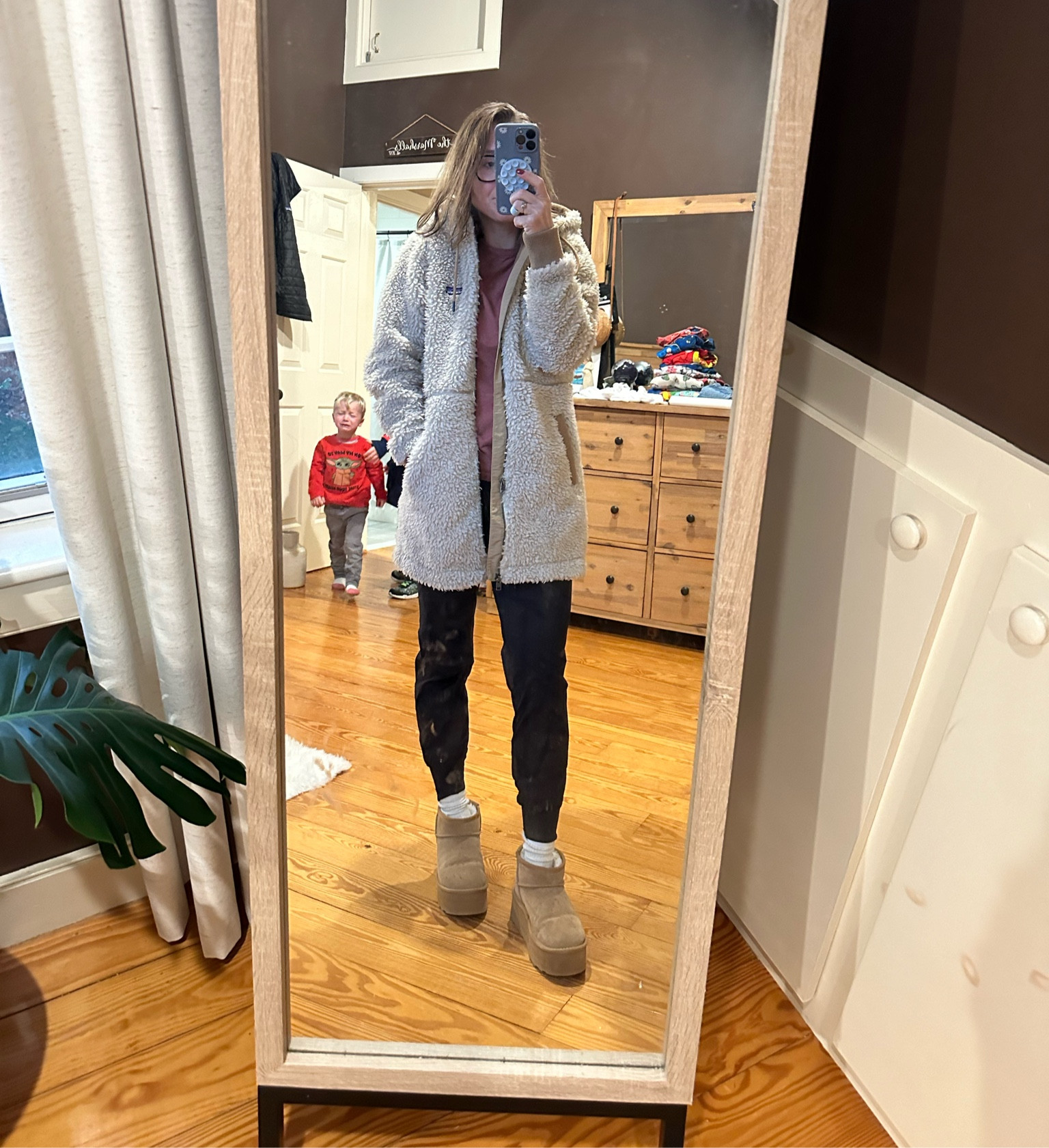 Hockey mom ready for the cold rink!

Coat is a small, leggings xs and short a few years older but also a xs. All for TTS. Sized up in Uggs for 6.5 for extra room 

#LTKGiftGuide #LTKHoliday