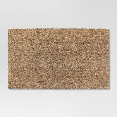 1'6"x2'6" Solid Doormat Beige - Room Essentials™ | Target