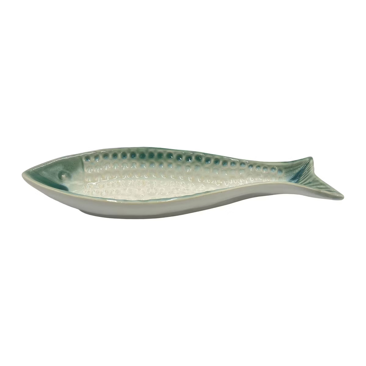 Transpac Ceramic Fish Plate Home Decorations Spring | Target