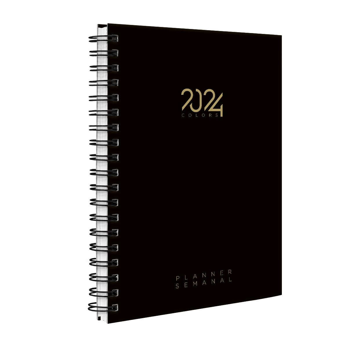 Agenda Planner Semanal 2024 Cores Spot Colors Preto Ouro | Amazon (BR)