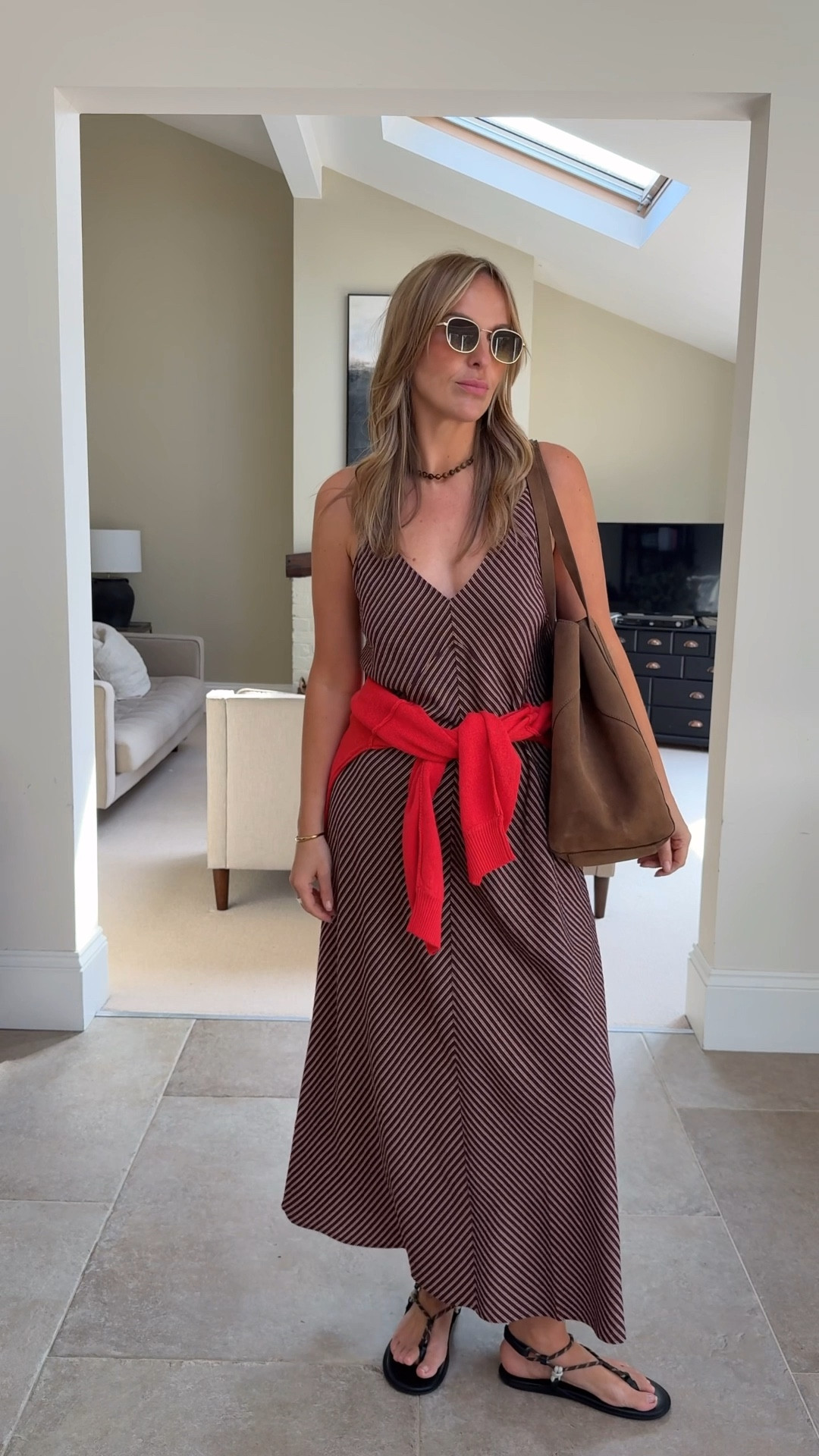 Lovely sun dress 
Easy wafty 
Stripe slip dress
Non clingy 
Strap adjusters 
I’m wearing a U.K. 14 


#LTKspring #LTKtravel #LTKdresses