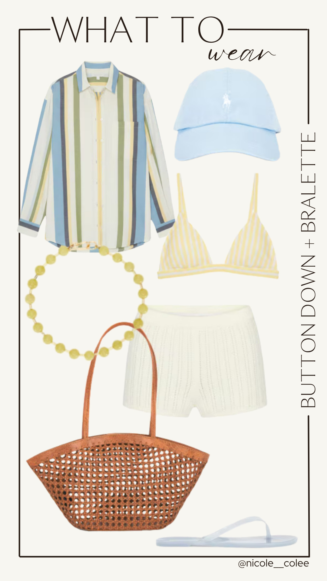 One of my favorite beach-to-brunch formulas. ☀️🤍

An oversized striped button-down, cozy knit shorts, a simple bralette, and the perfect woven tote create an easy outfit that feels relaxed but still polished. Perfect for vacation mornings and seaside afternoons.

#LTKStyleTip #BeachStyle #VacationOutfit #SummerFashion #CoastalChic 

 #LTKdayinmylife #LTKgrwm #LTKootd