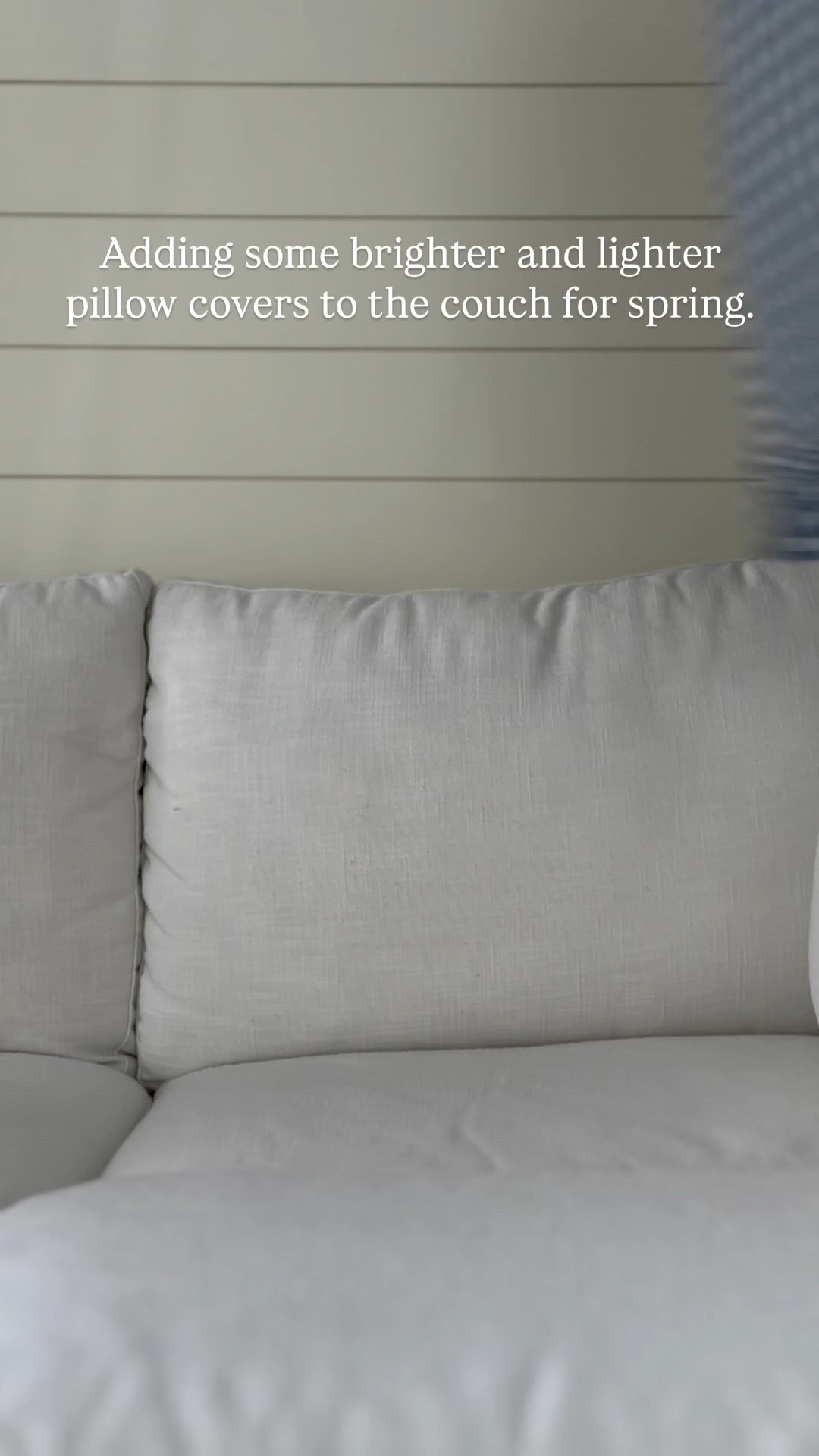 Adding new brighter and lighter pillow covers to the couch for spring. 

#LTKHome