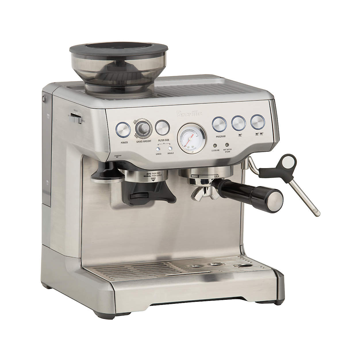 Breville Barista Express Espresso Machine + Reviews | Crate and Barrel | Crate & Barrel