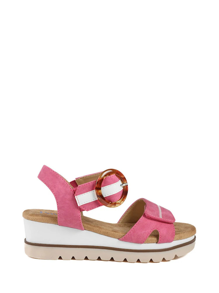 Roze - Pavers - Comfortabele sandalen met sleehak | Next EU