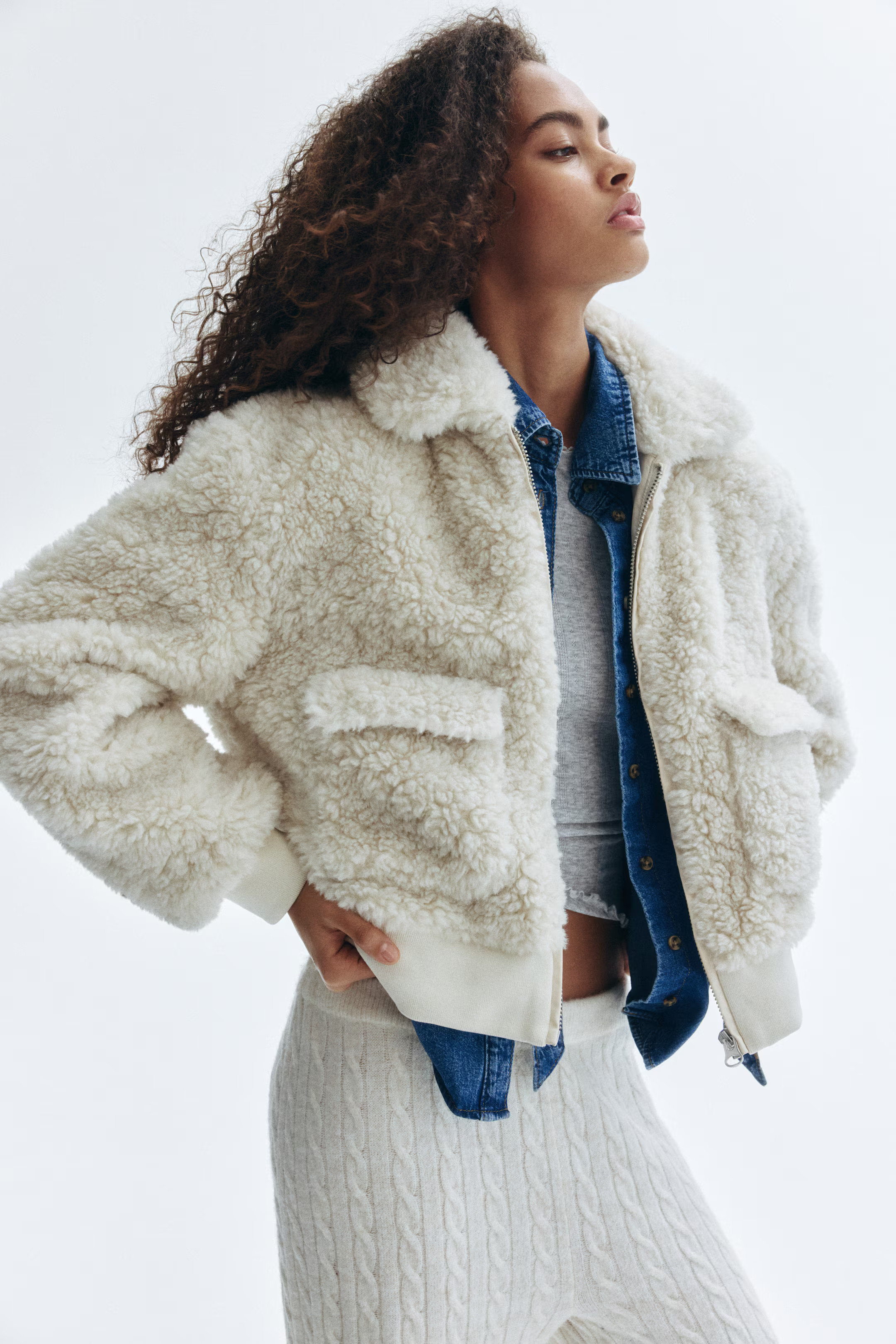 Fluffy jacket | H&M (UK, MY, IN, SG, PH, TW, HK)