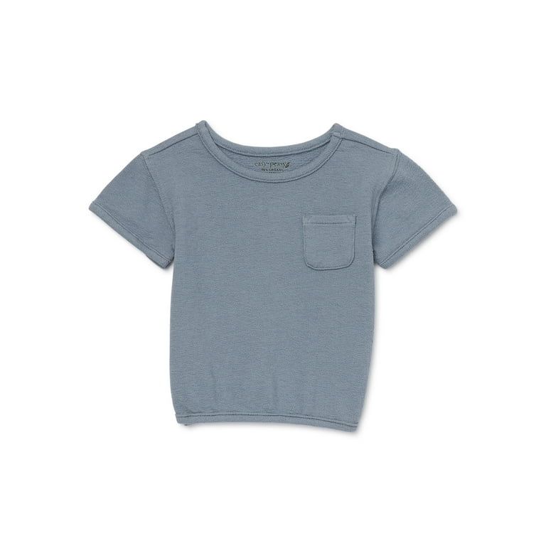 easy-peasy Baby Short Sleeve Sweatshirt Tee, Sizes 0-24 Months | Walmart (US)
