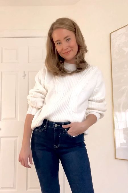 Sizing:

Sweater // S (sized up one, fits TTS)
Jeans // 0 (TTS)

@WalmartFashion #WalmartPartner #WalmartFashion #ad