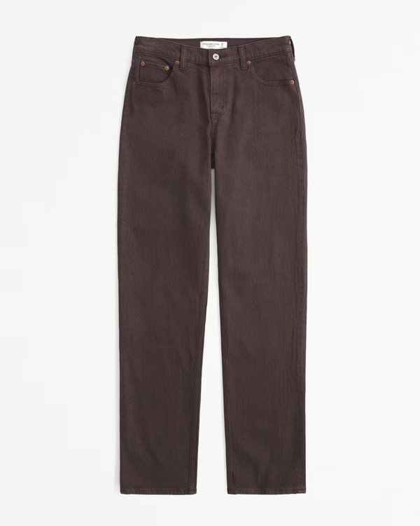 Women's Mid Rise 90s Straight Jean | Women's Clearance | Abercrombie.com | Abercrombie & Fitch (US)