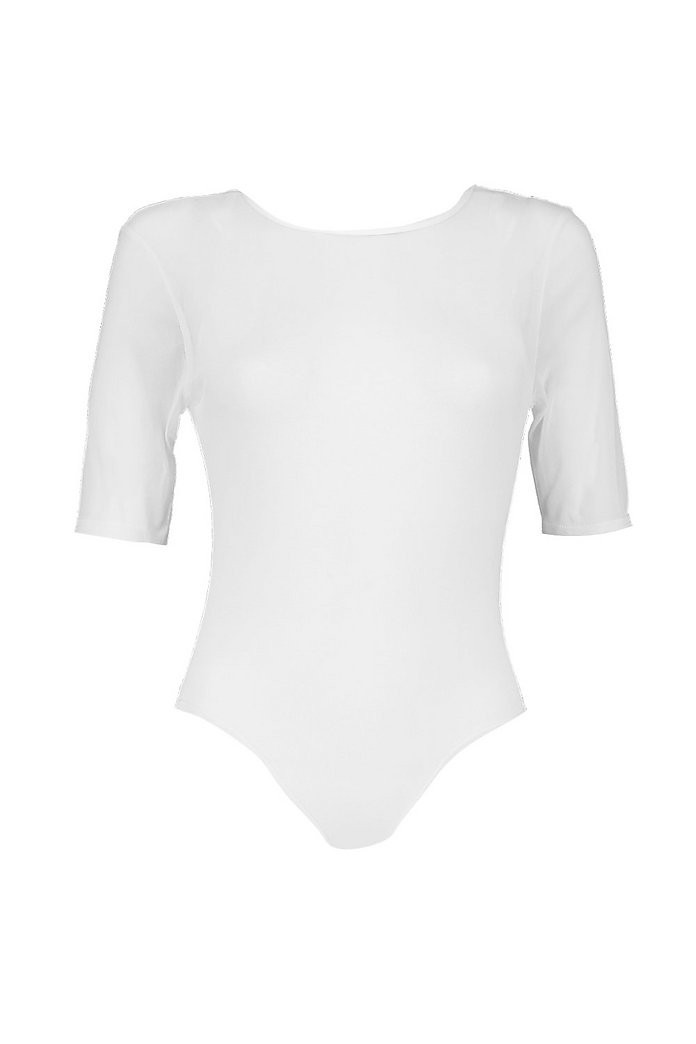 Yazz Mesh Short Sleeve Bodysuit | Boohoo.com (UK & IE)