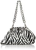 Steve Madden Revive Clutch Shoulder Bag, White/Black | Amazon (US)