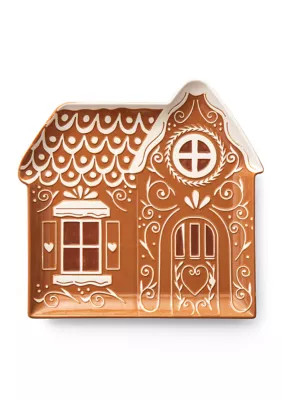 Godinger Gingerbread House Serving Platter, Brown | Belk