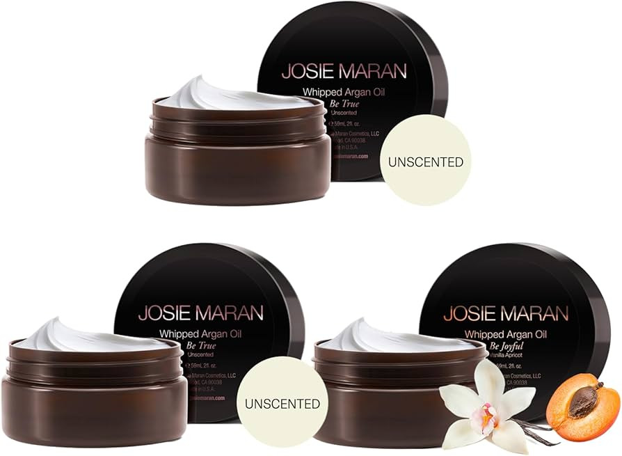 Josie Maran Whipped Argan Oil Body Butter Trio - Skin Firming Cream with Whipped Shea Butter & Av... | Amazon (US)