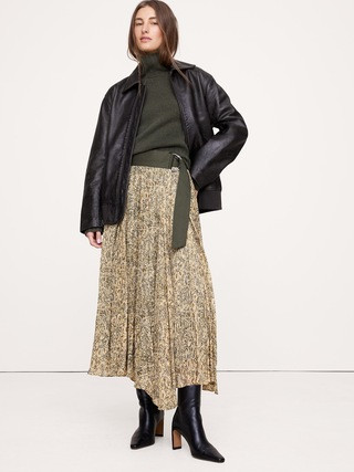 Pleated Midi Skirt | Banana Republic (US)