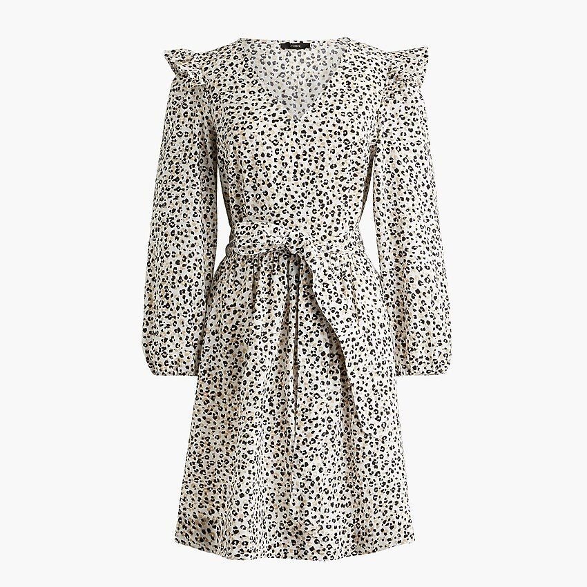 Lightweight cotton puff-sleeve mini dress | J.Crew Factory