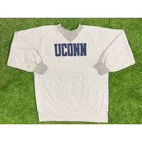 Vintage University Of Connecticut Huskies Uconn Ncaa Crewneck Sweatshirt Xxl Made USA Basketball 1990's 90's Oversized Xxll | Etsy (US)