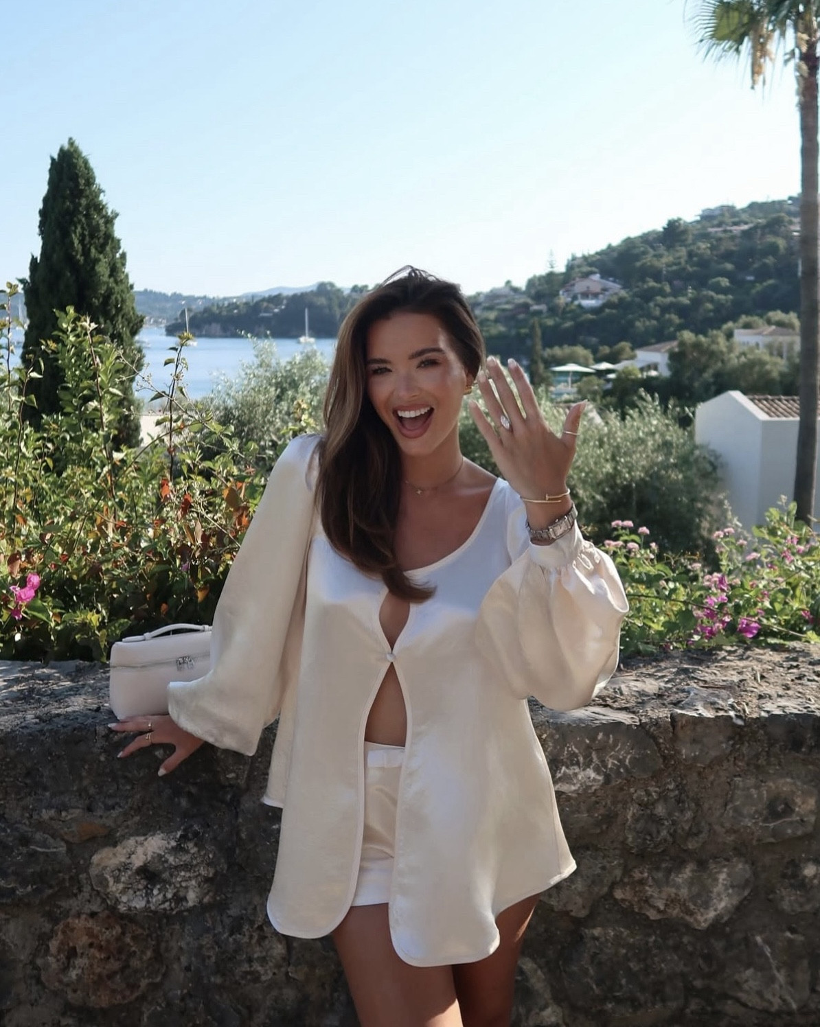 I’m now left handed 😅💍 wearing a gorgeous ivory satin co ord from Bübish, the Penelope Blouse and Bow Hot Shorts

#LTKwedding #LTKsummer #LTKstyletip