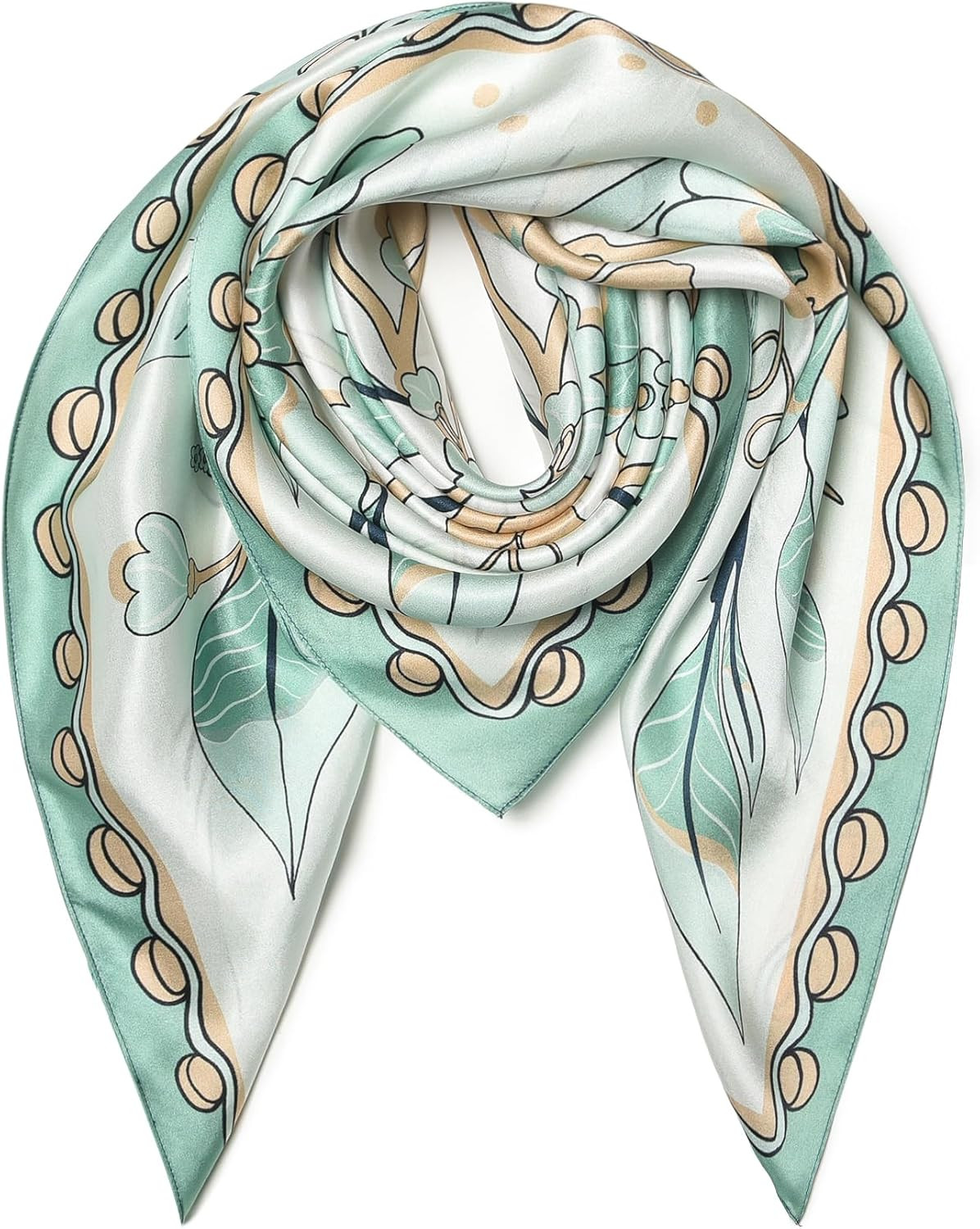 100% Mulberry Silk Scarf 35" Square Lightweight Headscarf, With Gift Packed | Amazon (US)