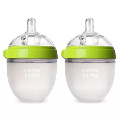 Comotomo 5-ounce Baby Bottles In Green (2-pack) | buybuy BABY