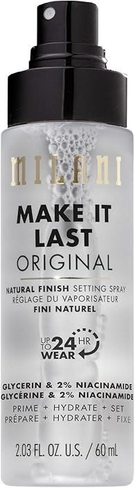 Milani Setting Spray + Primer, Make It Last Original - Natural Finish with Niacinamide for Hydrat... | Amazon (US)